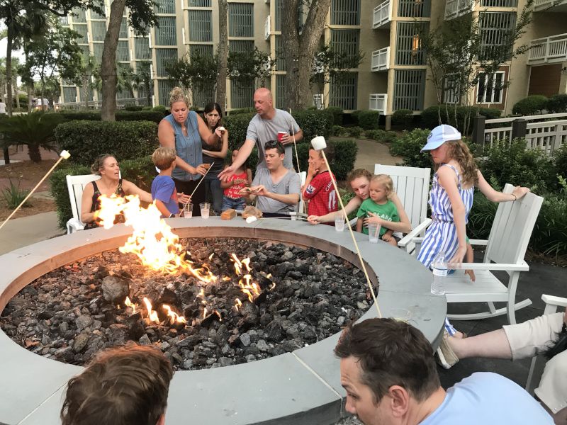 Roasting S'mores With Andy's Family
