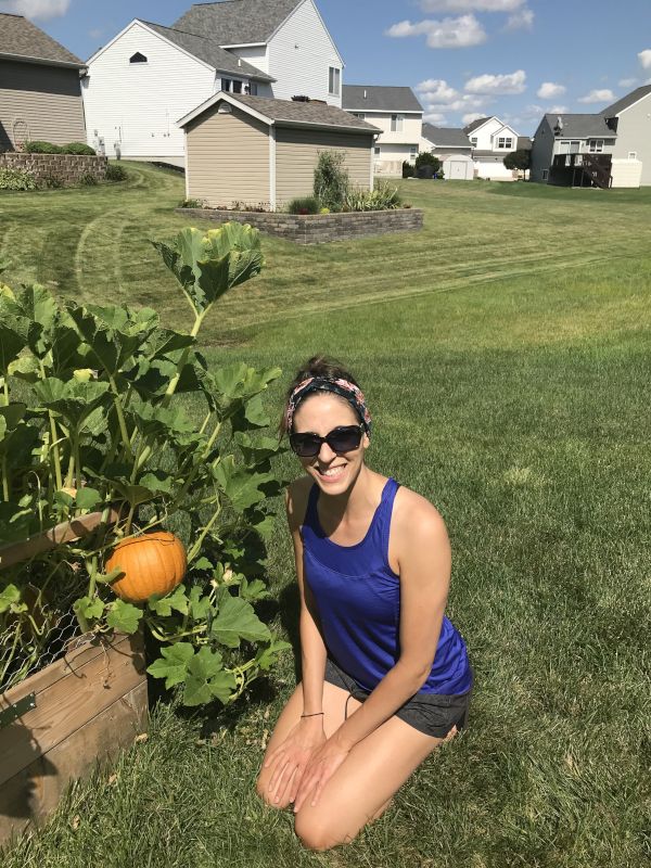 Sarah in Her Garden