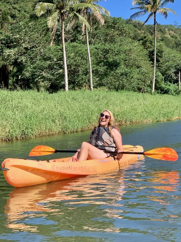 Kayaking on the River