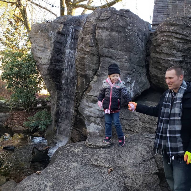 At Rock City With Our Niece