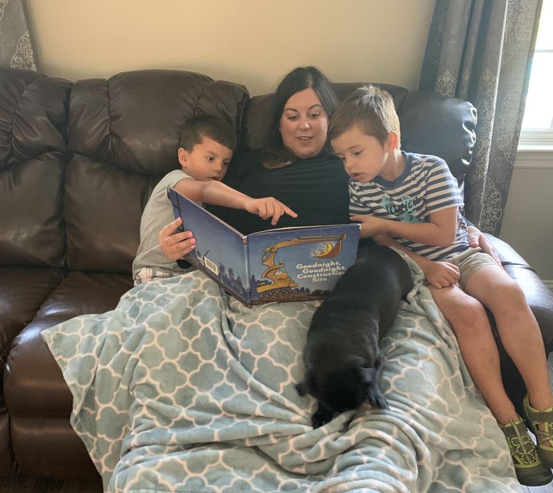 Reading with Our Nephews