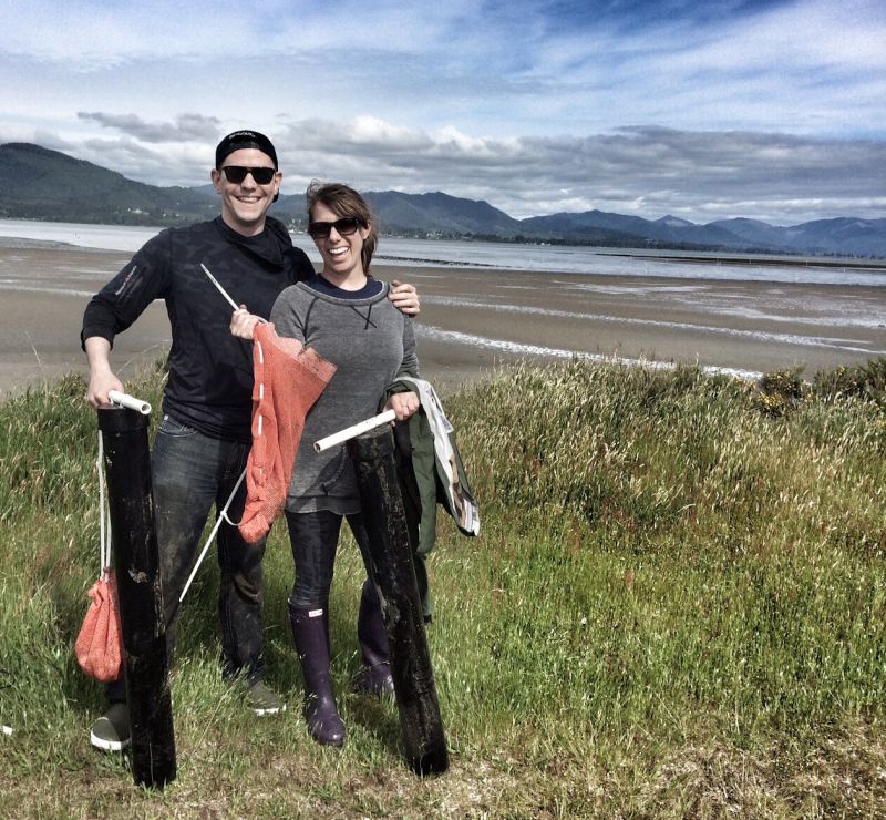 Clamming on the Oregon Coast