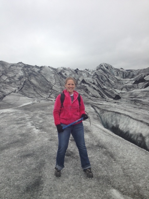 Abby Hiking a Glacier in Iceland