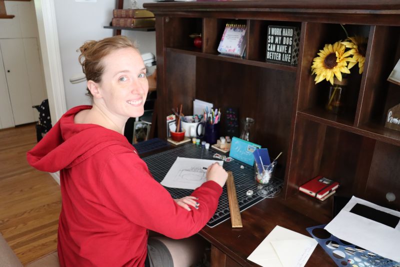 Julie Enjoys Doing Calligraphy
