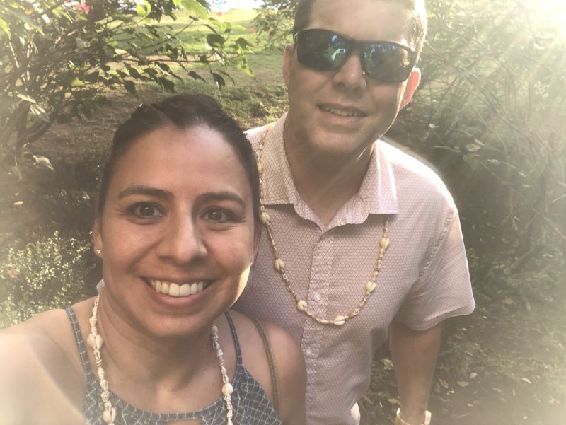 At a Luau Show in Hawaii