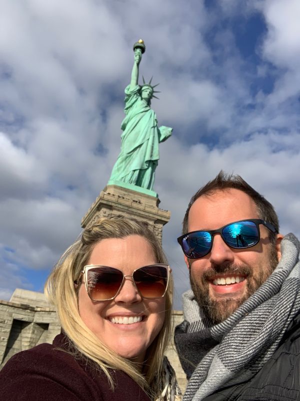 Visiting the Statue of Liberty