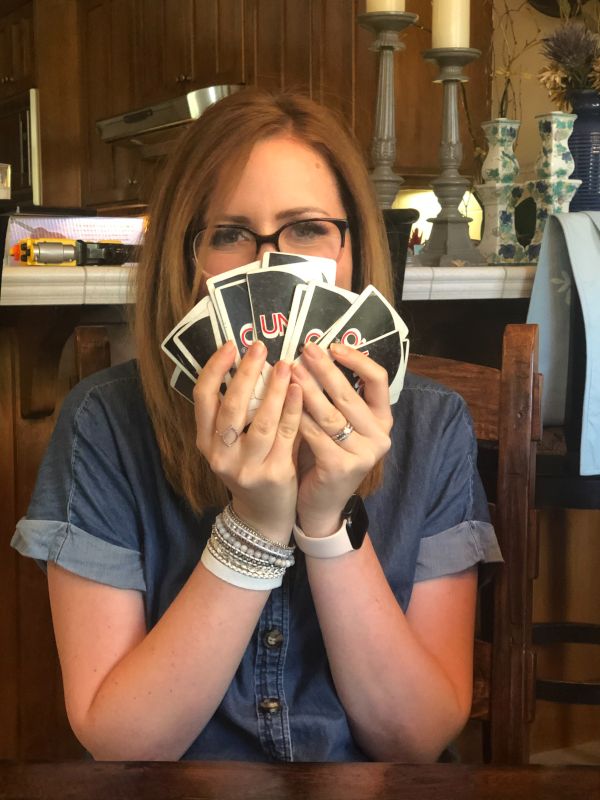 Jenna Playing Uno
