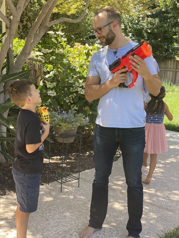 Nerf War With Our Nephew