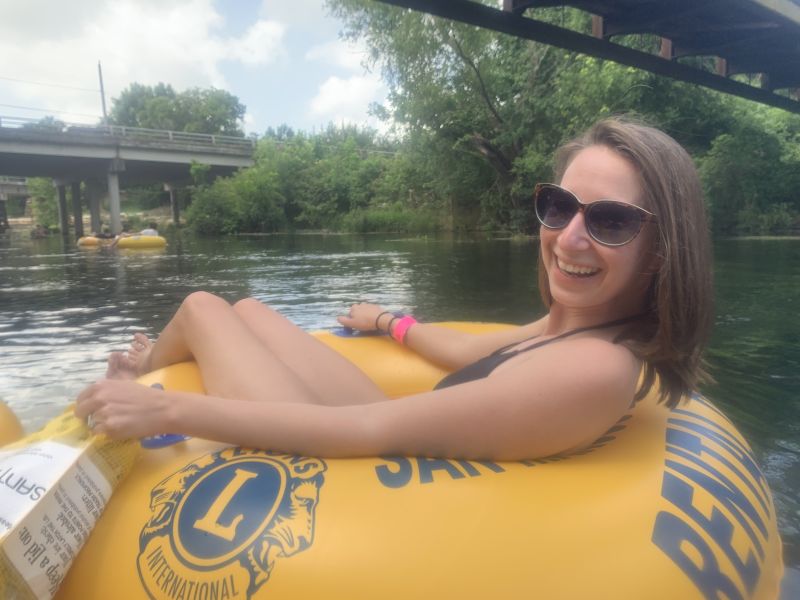 Summertime Tubing in Texas